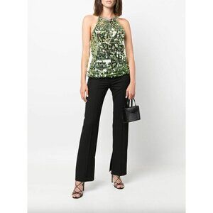 Forte Forte Sequin Embellished Top Rose Gold PINK Womens Size 0 US 2